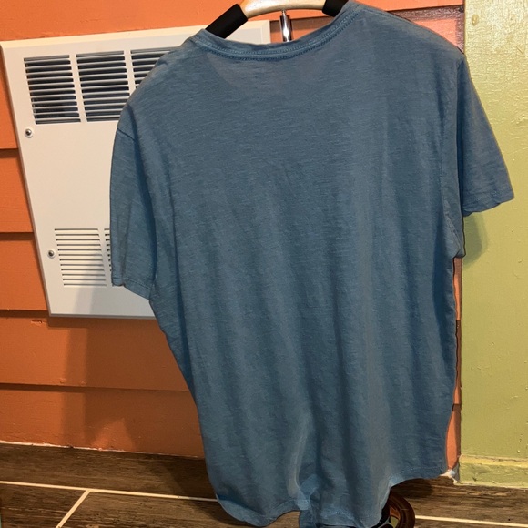 Mutual Weave Mens Ombre Blue T-Shirt 100% Cotton - Picture 4 of 5